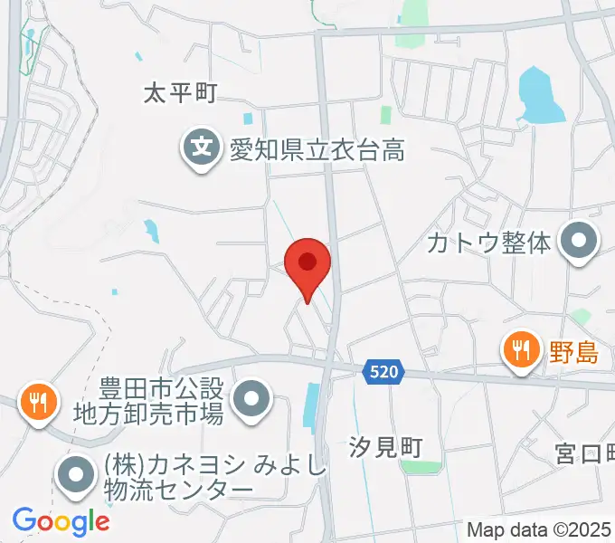 谷口ピアノ調律事務所の地図