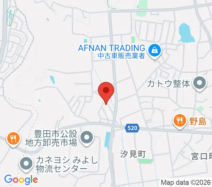 谷口ピアノ調律事務所の地図