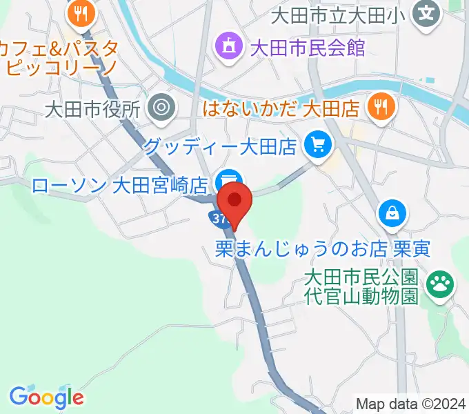 ナガイ音楽教室の地図