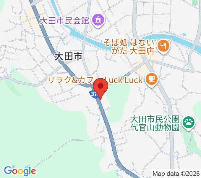 ナガイ音楽教室の地図