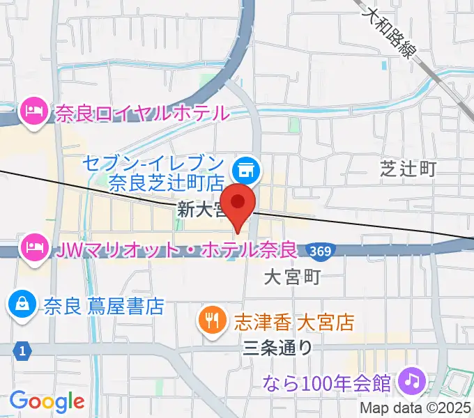 音楽屋 COZYの地図