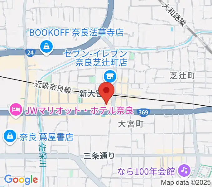 音楽屋 COZYの地図