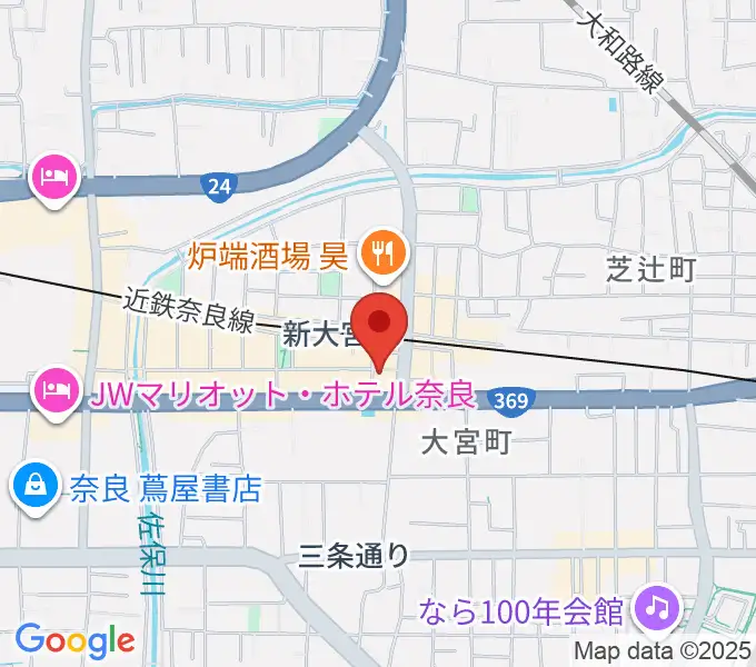 音楽屋 COZYの地図