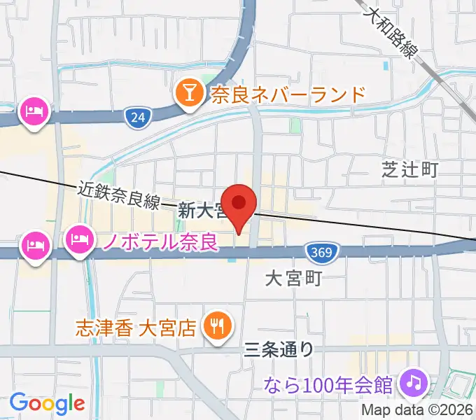 音楽屋 COZYの地図