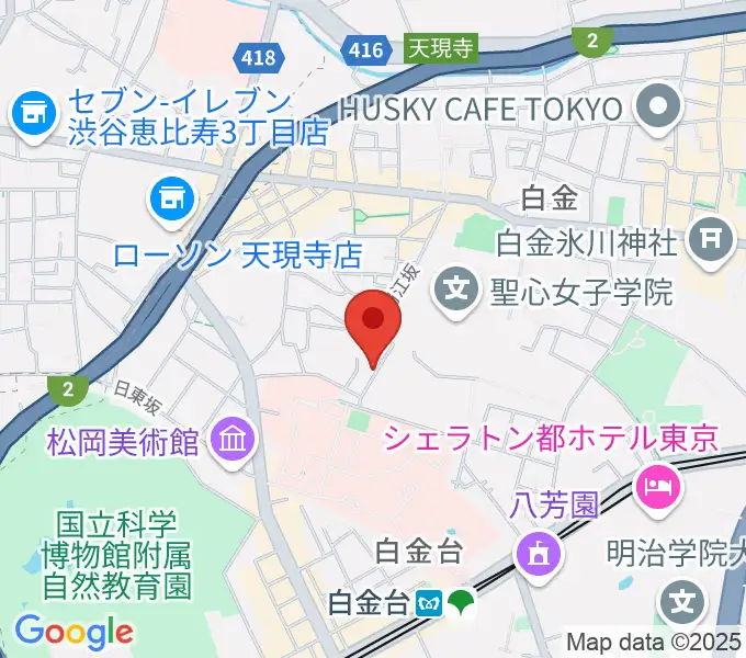 白金ドレミピアノ教室の地図