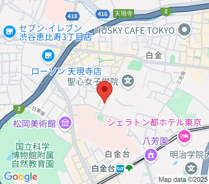 白金ドレミピアノ教室の地図