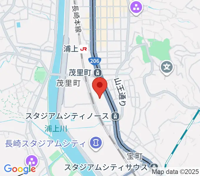 長崎ココウォークセンター ヤマハミュージックの地図