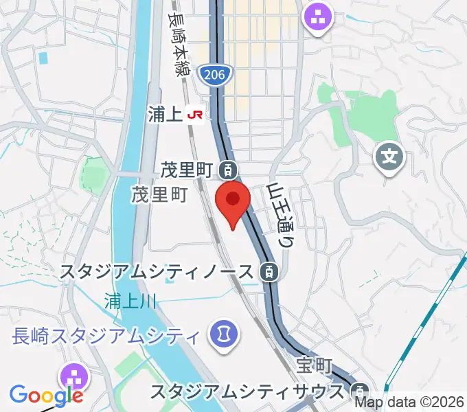 長崎ココウォークセンター ヤマハミュージックの地図