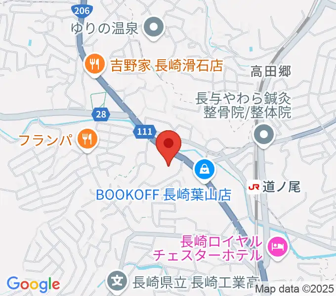 長崎北センター ヤマハミュージックの地図