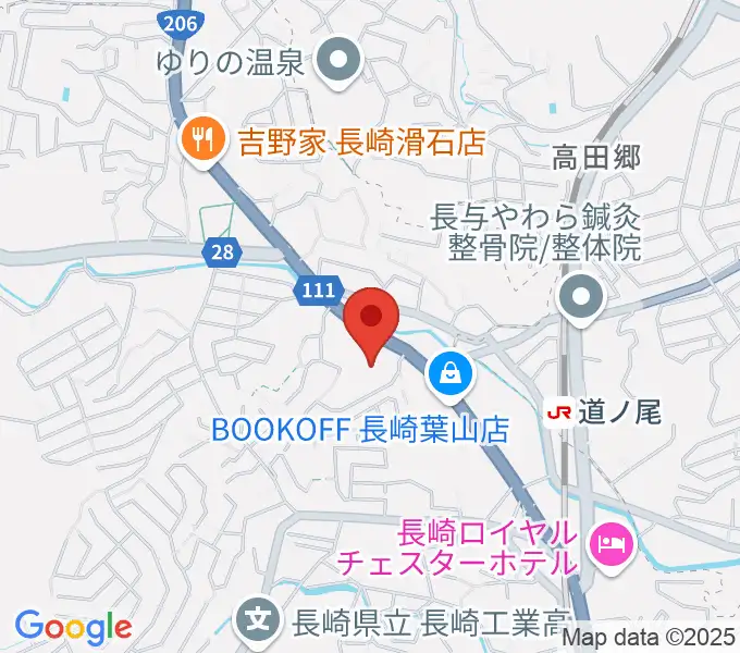 長崎北センター ヤマハミュージックの地図