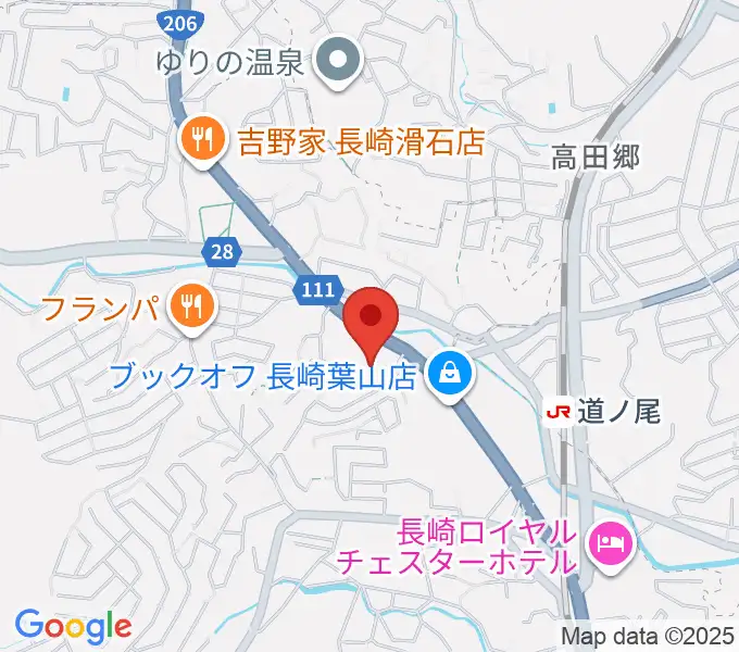 長崎北センター ヤマハミュージックの地図