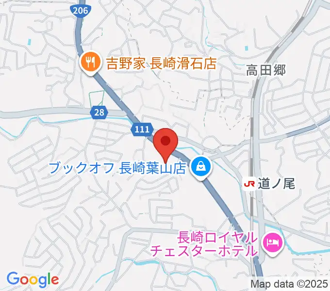 長崎北センター ヤマハミュージックの地図