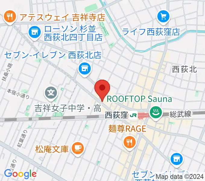 スタジオ・アクセリの地図