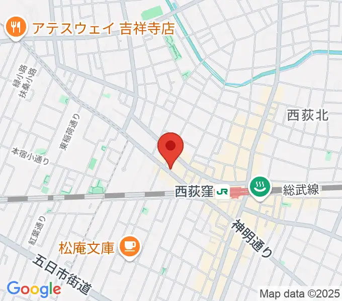 スタジオ・アクセリの地図