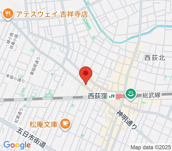 スタジオ・アクセリの地図