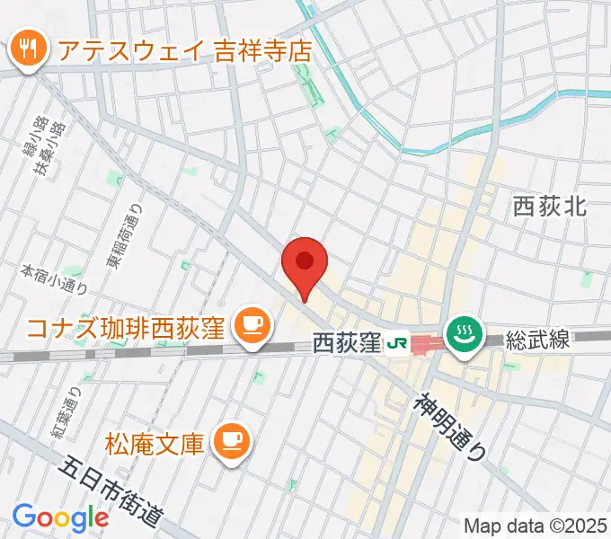スタジオ・アクセリの地図