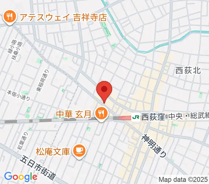 スタジオ・アクセリの地図