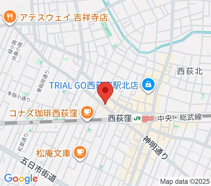 スタジオ・アクセリの地図