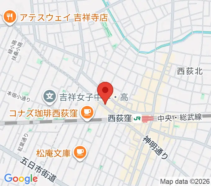 スタジオ・アクセリの地図