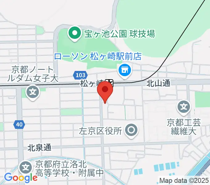 なないろのふうせん音楽教室の地図