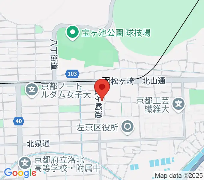 なないろのふうせん音楽教室の地図