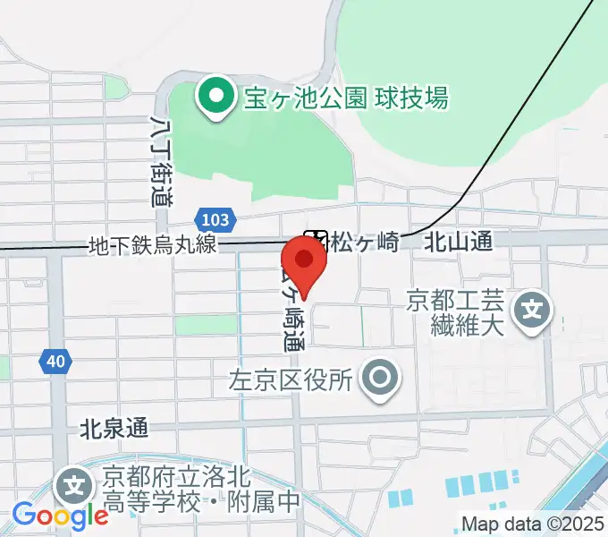 なないろのふうせん音楽教室の地図