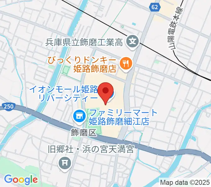 島村楽器 イオンモール姫路リバーシティー店の地図
