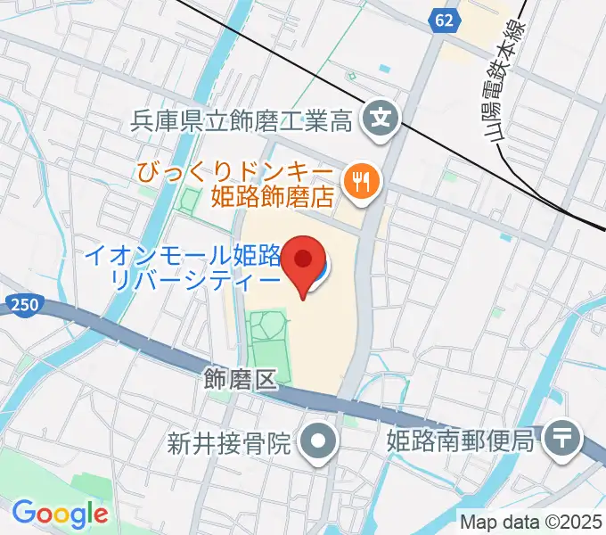 島村楽器 イオンモール姫路リバーシティー店の地図