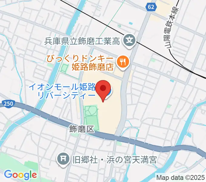 島村楽器 イオンモール姫路リバーシティー店の地図