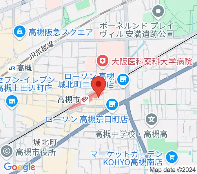 ぽこあぽこ音楽教室の地図