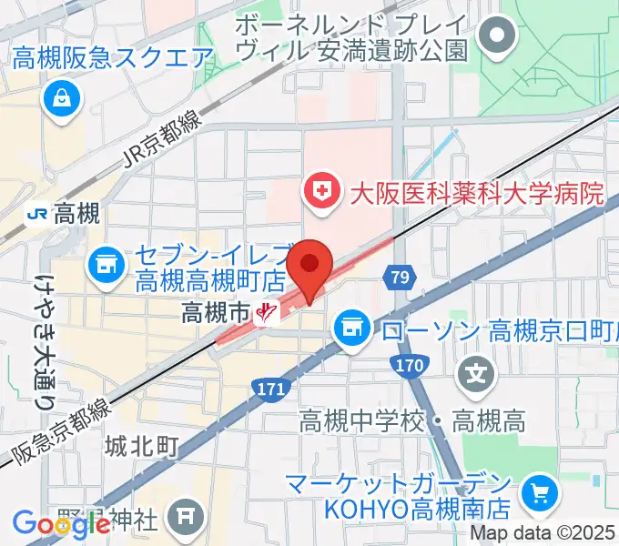 ぽこあぽこ音楽教室の地図