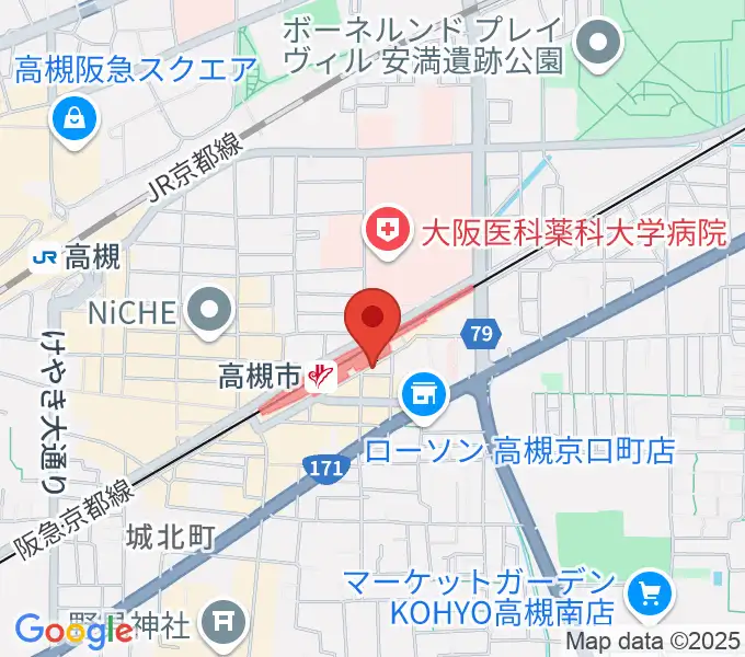 ぽこあぽこ音楽教室の地図