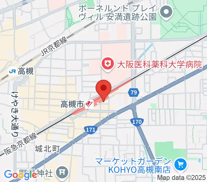 ぽこあぽこ音楽教室の地図