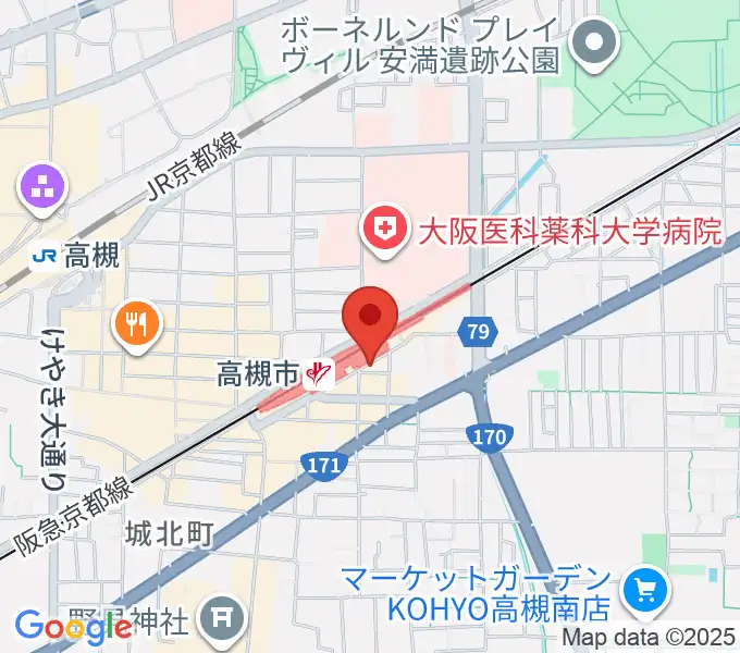 ぽこあぽこ音楽教室の地図