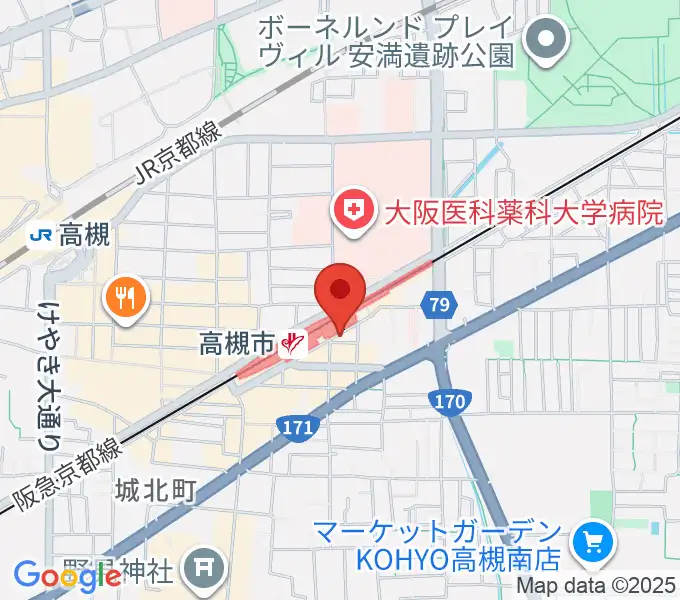 ぽこあぽこ音楽教室の地図