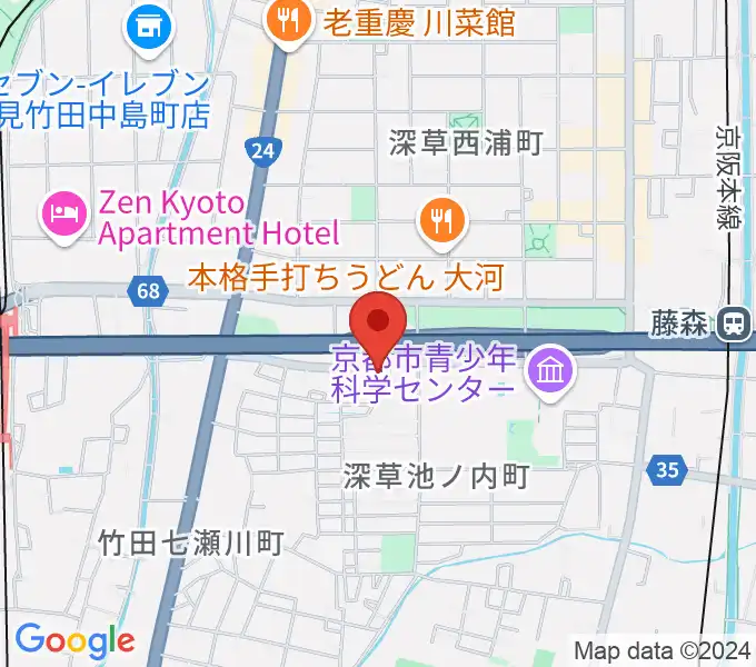 イースト・ビレッジ・ギターズの地図