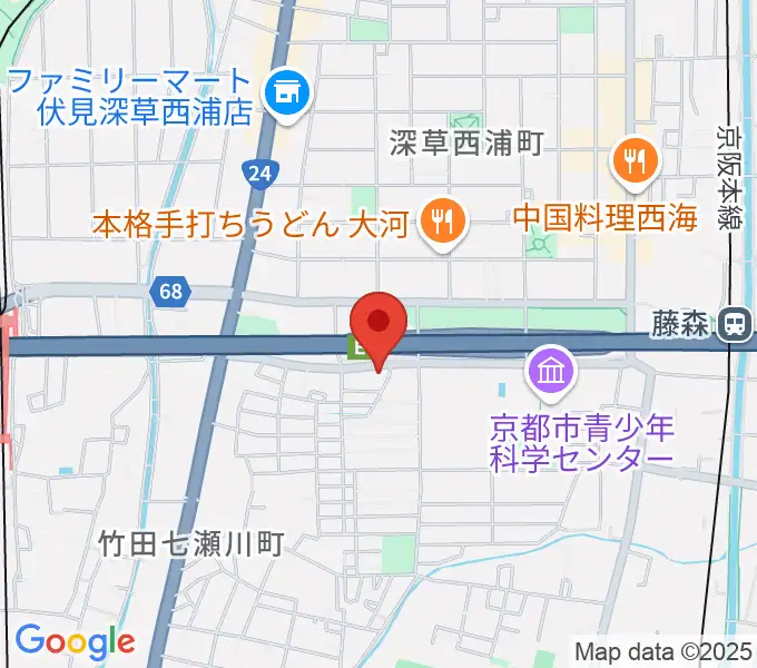 イーストビレッジギターズの地図