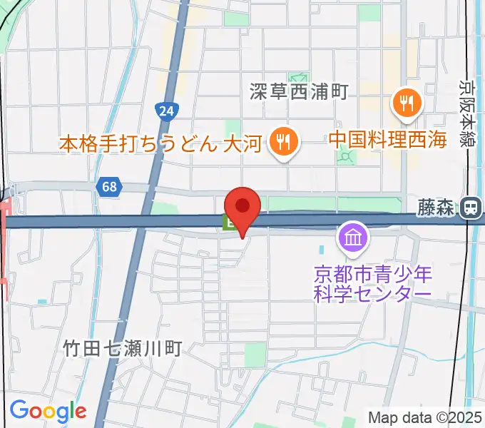 イーストビレッジギターズの地図