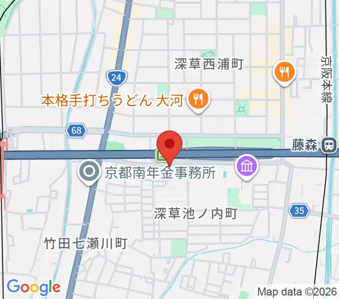イーストビレッジギターズの地図