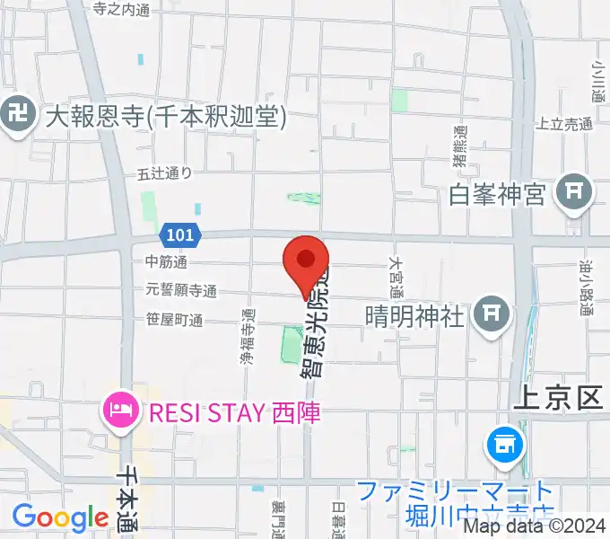 アサノ楽器の地図