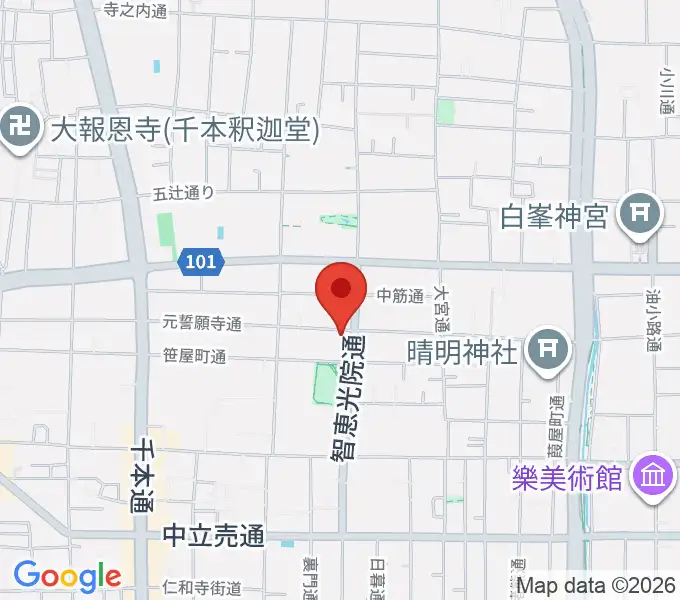 アサノ楽器の地図