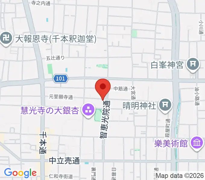 アサノ楽器の地図