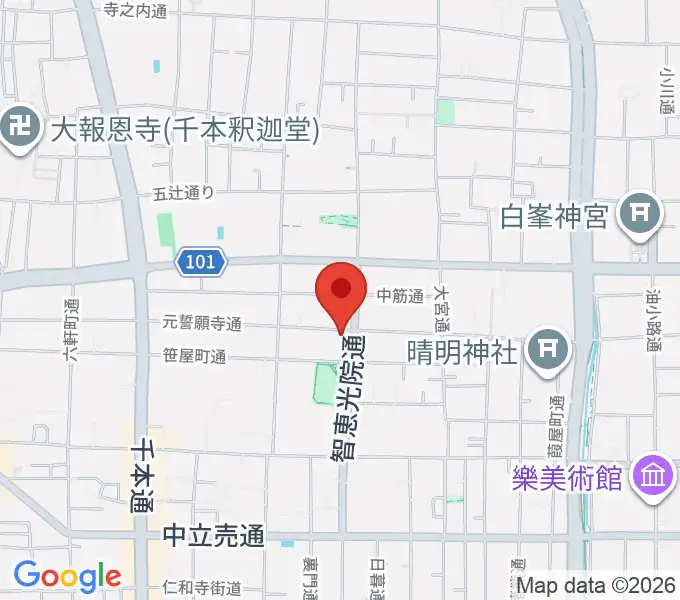 アサノ楽器の地図