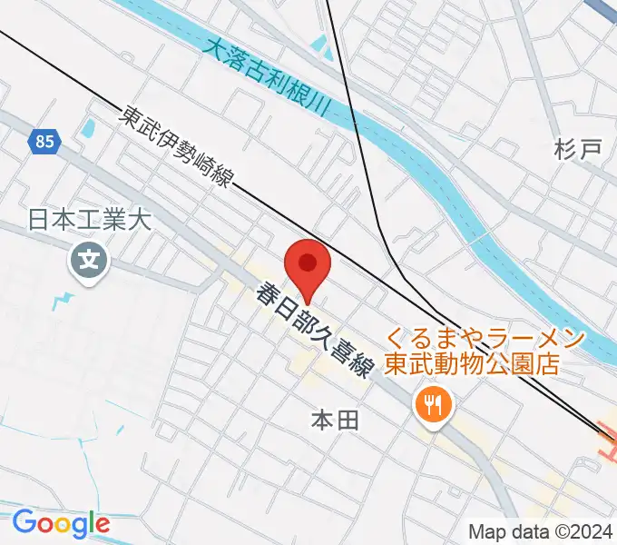 CHICOピアノ教室の地図