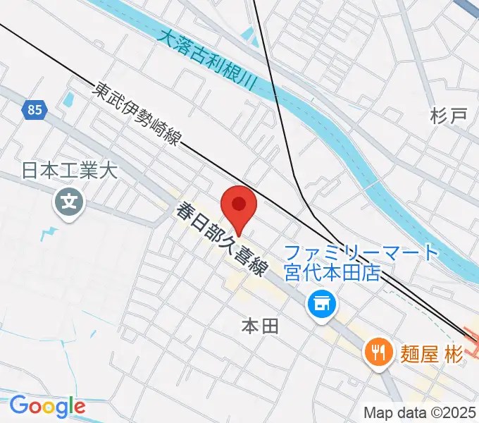 CHICOピアノ教室の地図