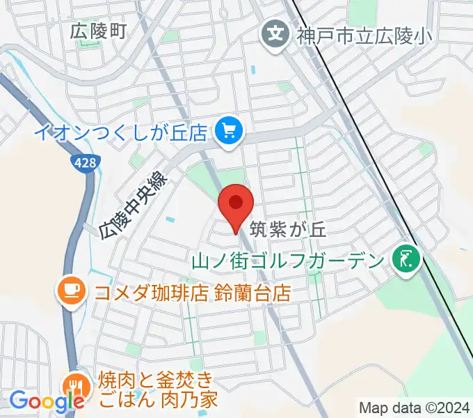 ピアノ教室MPL 筑紫が丘教室の地図