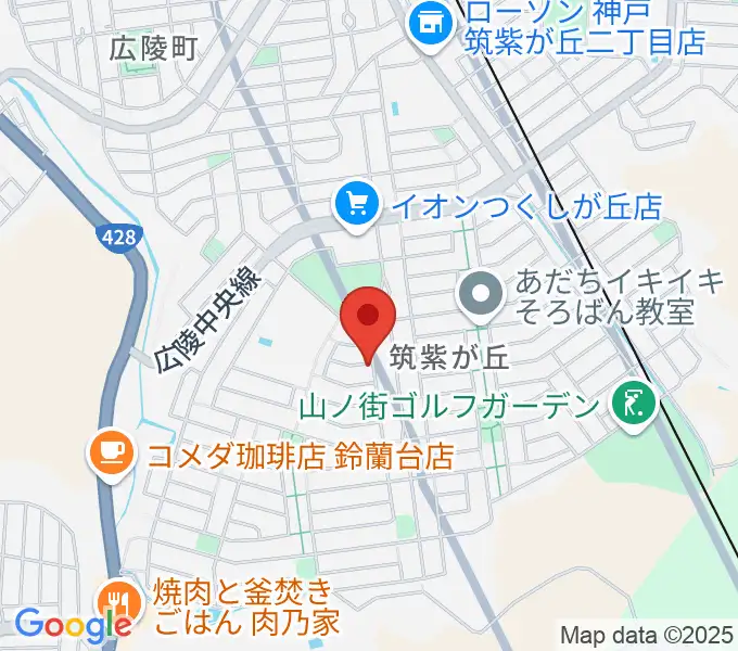 ピアノ教室MPL 筑紫が丘教室の地図
