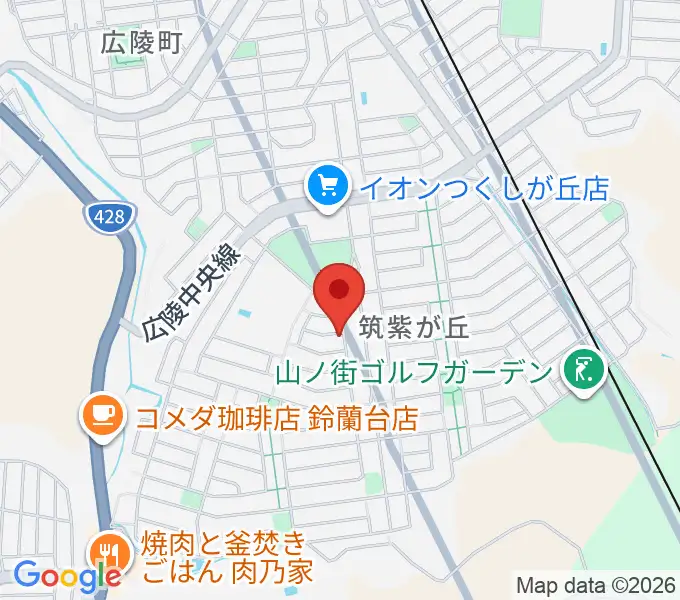 ピアノ教室MPL 筑紫が丘教室の地図