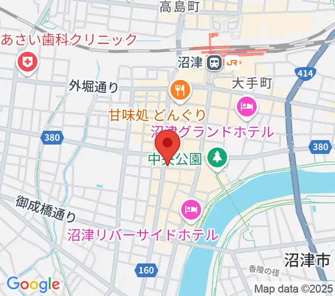 タンザワ楽器 沼津センターの地図