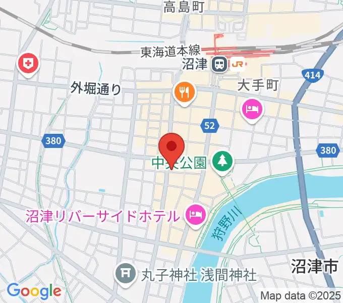 タンザワ楽器 沼津センターの地図